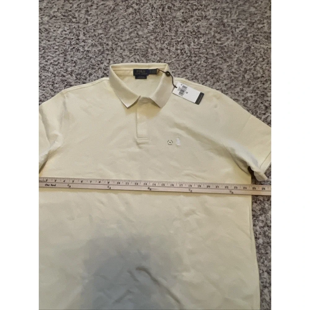 POLO GOLF‎ Ralph Lauren XL Light Yellow NEW Classic Fit Cotton Blend